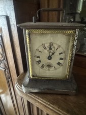 REVEIL DE VOYAGE D'OFFICIER ANCIEN  ANNÉE 20 A RÉPARER OU POUR PIÈCES AVEC CLÉ