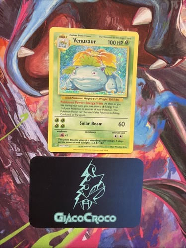 Carte pokemon anglais venusaur - pokemon,