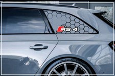 2x Stickers nid D'abeille A4 S4 RS4 SPORT B9  2015 / 2018