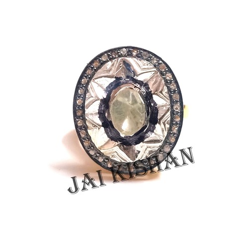 Bague artisanale polki - bague,
