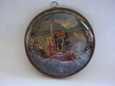 Cadre Rond Mural Verre Bombé