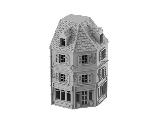 Immeuble angle normandie 01 - d'angle,