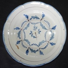 Assiette XIXème : Décor en