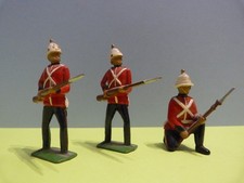 BRITAINS - William Britain - 3 soldats anglais coloniaux