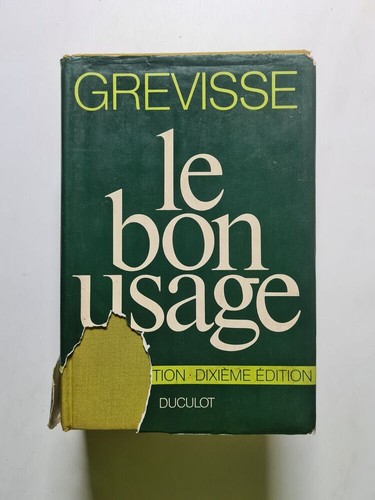 Bon usage grevisse etat - le,