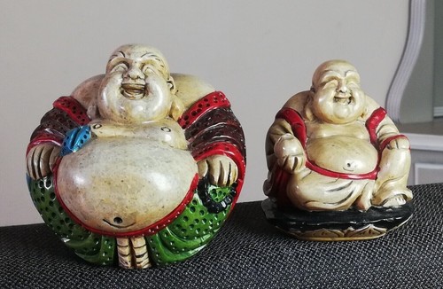 Paire statuettes bouddha - de, de