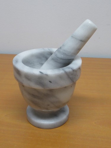 Mortier son pilon marbre - et,