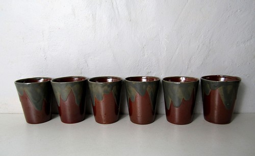 Gobelets grès vintage - 6,