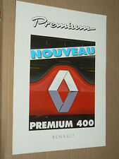 Prospectus Camion RENAULT PREMIUM 400  1998  truck catalogue brochure RVI