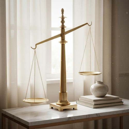 Balance justice dorée - balance,
