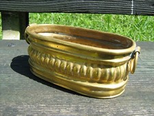 petite jardinière cache-pot cuivre jaune