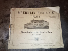 Ancien Catalogue jouets MAERKLIN MARKLIN 1911 - 113 pages - COUVERTURE MANQUANTE