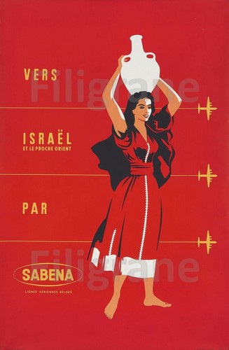 Affiche poster sabena - poster,