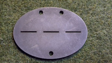 PLAQUE IDENTITE ALLEMANDE WW1 39/45  WW2 GERMAN IDENTITY PLATE IDENTITATSSCHILD