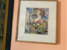 Aquarelle art déco " portrait