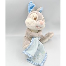 Doudou lapin gris Pan-pan Panpan avec mouchoir Thumper DISNEY STORE - 35477