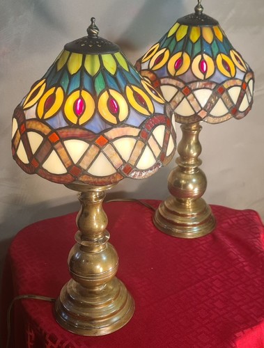 Paire lampe laiton ancienne