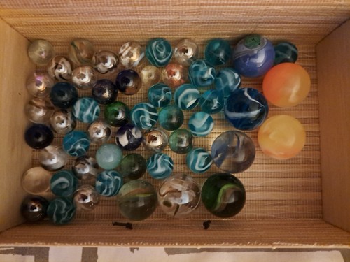 Lot billes verre - de, 46