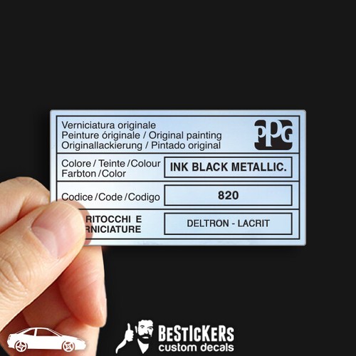 Autocollant étiquette