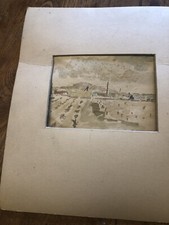 Aquarelle Serge Roudneff Peintre Savoyard XX