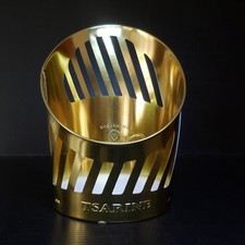 N23.66 porte-bouteille champagne Tsarine Chanoine Frères Reims métal doré table