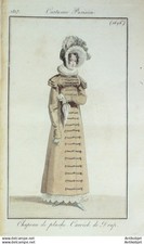 Gravure Mode Costume Parisien