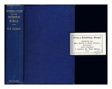 Geden, Alfred Shenington (1857-1936) Aperçus D'Introduction À La Bible Hébraïque