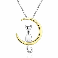 Collier Chat Argent Collier
