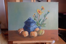 Peinture sur toile (pot