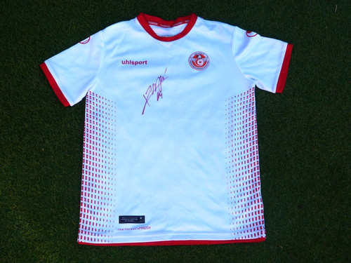 Maillot tunisie signed signé - maillot,