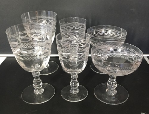 Lot verres anciens en - lot, 6