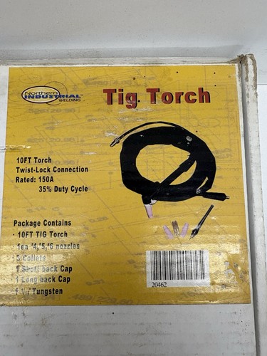 Tig torch set 250 amp - torch, 10