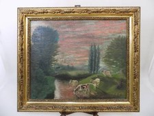 TABLEAU HUILE ART NOUVEAU