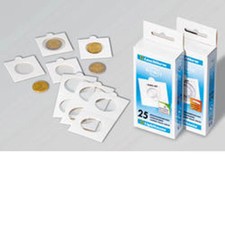 Etuis carton MATRIX, blanc,diamètre intérieur 20 mm, autocollants, paquet de 100