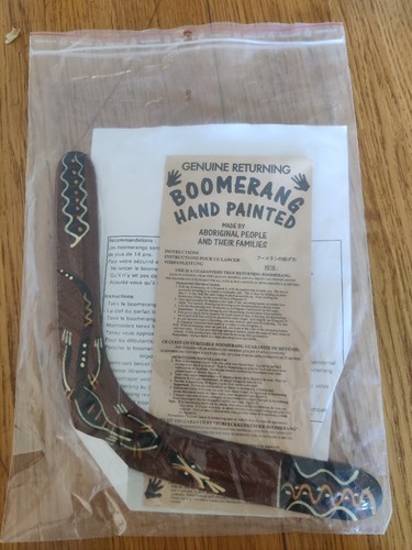Boomerang vintage bois - boomerang, en