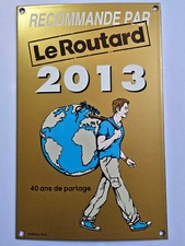 plaque émaillée du routard 2013