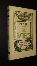 SIX SATIRES - Perse - A L'ENSEIGNE DU POT CASSÉ - 1930