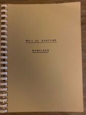  MARC DE GASTYNE - MEMOIRES