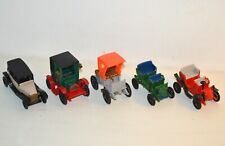 LOt 5 petites voitures miniature publicitaire tacots HUILOR CLE GAUTHIER vintage