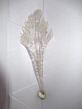 1 FEUILLE VINTAGE EN VERRE DE
