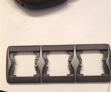 LEGRAND SAGANE Triple Plaque Xeliomat Laqué Gris 85258  xelio