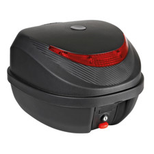 Coffre 31LT Moto Moteur Scooter Valise Pour 2 Casques Multigrains + Plaque