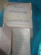 Ancienne Méthode De Mandoline Par F.de Cristofaro Plus Notions Solfège.