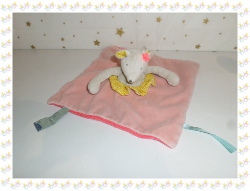 Doudou carré souris - ,