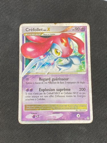 Carte pokémon crefollet - crefollet, niv.x