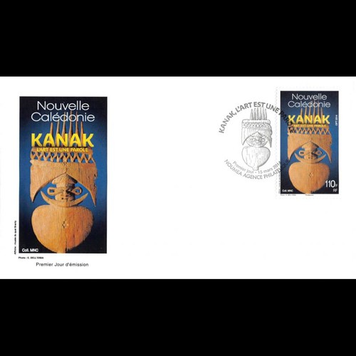 Fdc sculpture kanak oblit - kanak,,