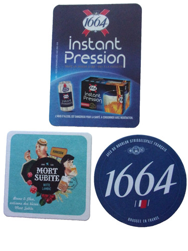 Lot anciens sous bocks - lot,