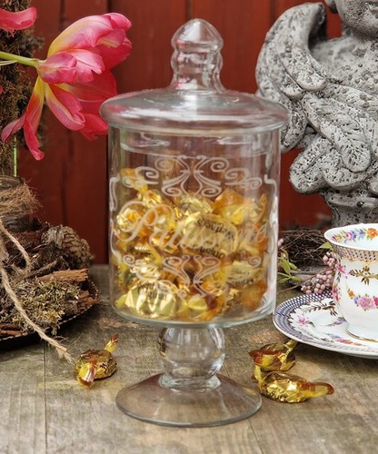 Bonbonnière verre avec - en,