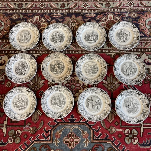 Creil montereau 12 assiettes - montereau,