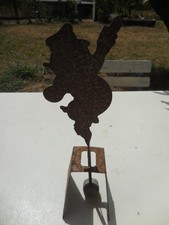 RARE Ancien jeux en tôle a bascule Jouet ancien XIXe siècle personnage cochon